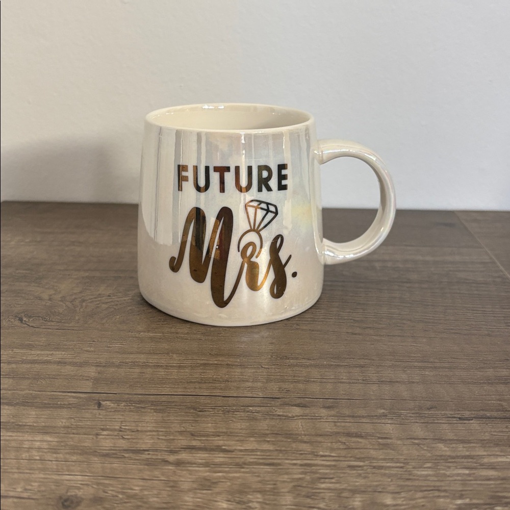 Gold and White Future Mrs. Mug